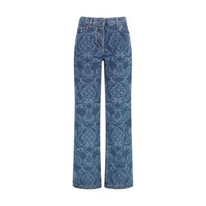 Etro Blue Cotton Flared Women's Jeans